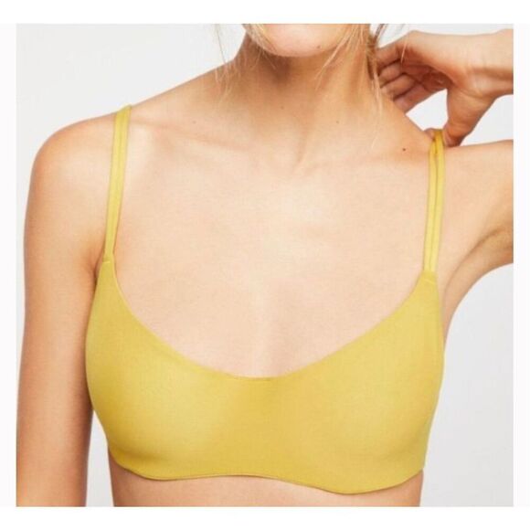 Free People Intimately Zoey Underwire Bra in Yellow Marsh 32C $48 - Picture 2 of 5